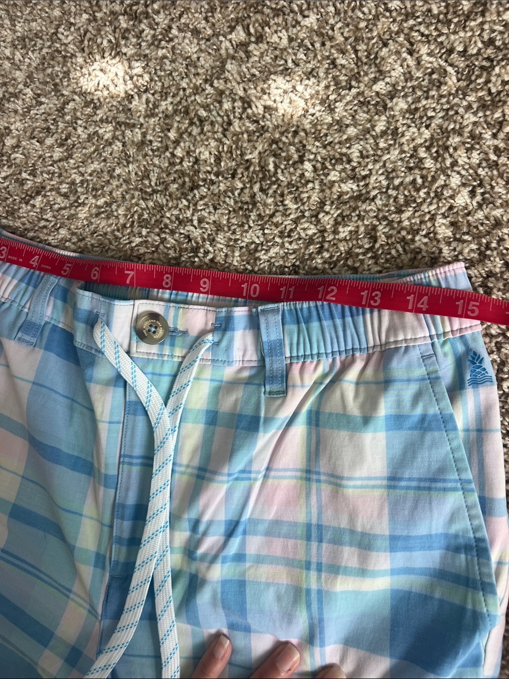 EUC! Chubbies Weekender Pastel Plaid Casual Pants Size MED - Picture 14 of 16